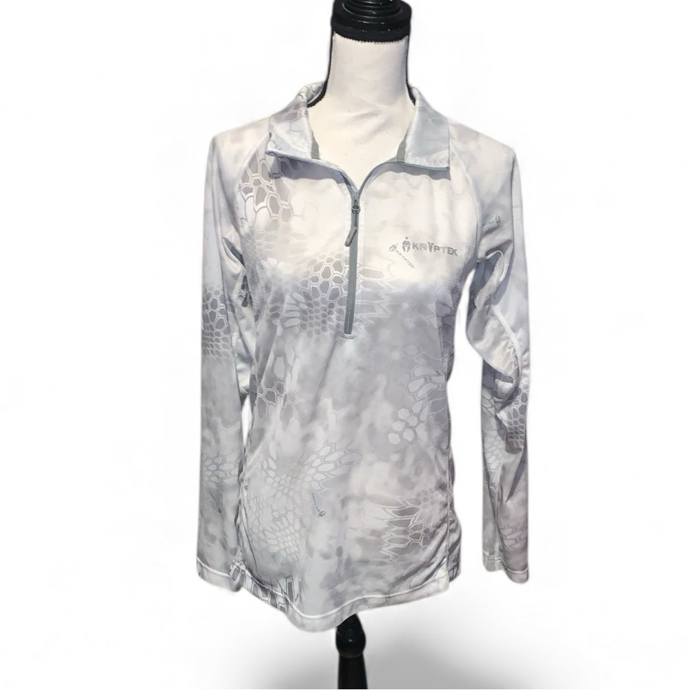 Kryptek Athletic Shirt 1/4 Zip Woman’s L Long Sleeve Outdoor